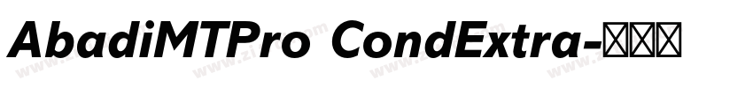 AbadiMTPro CondExtra字体转换